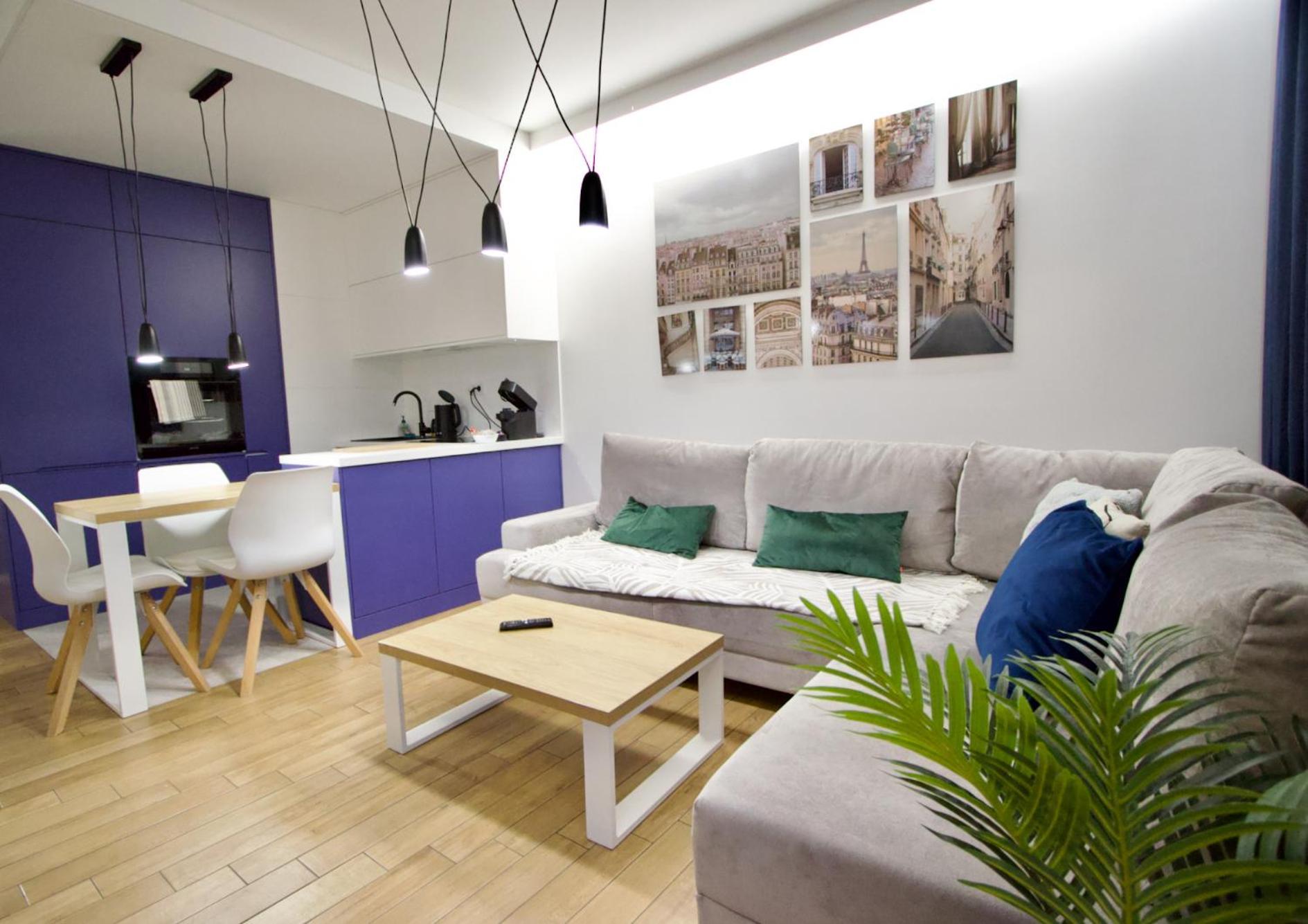 Wola Blue Modern Apartment Varsó Kültér fotó