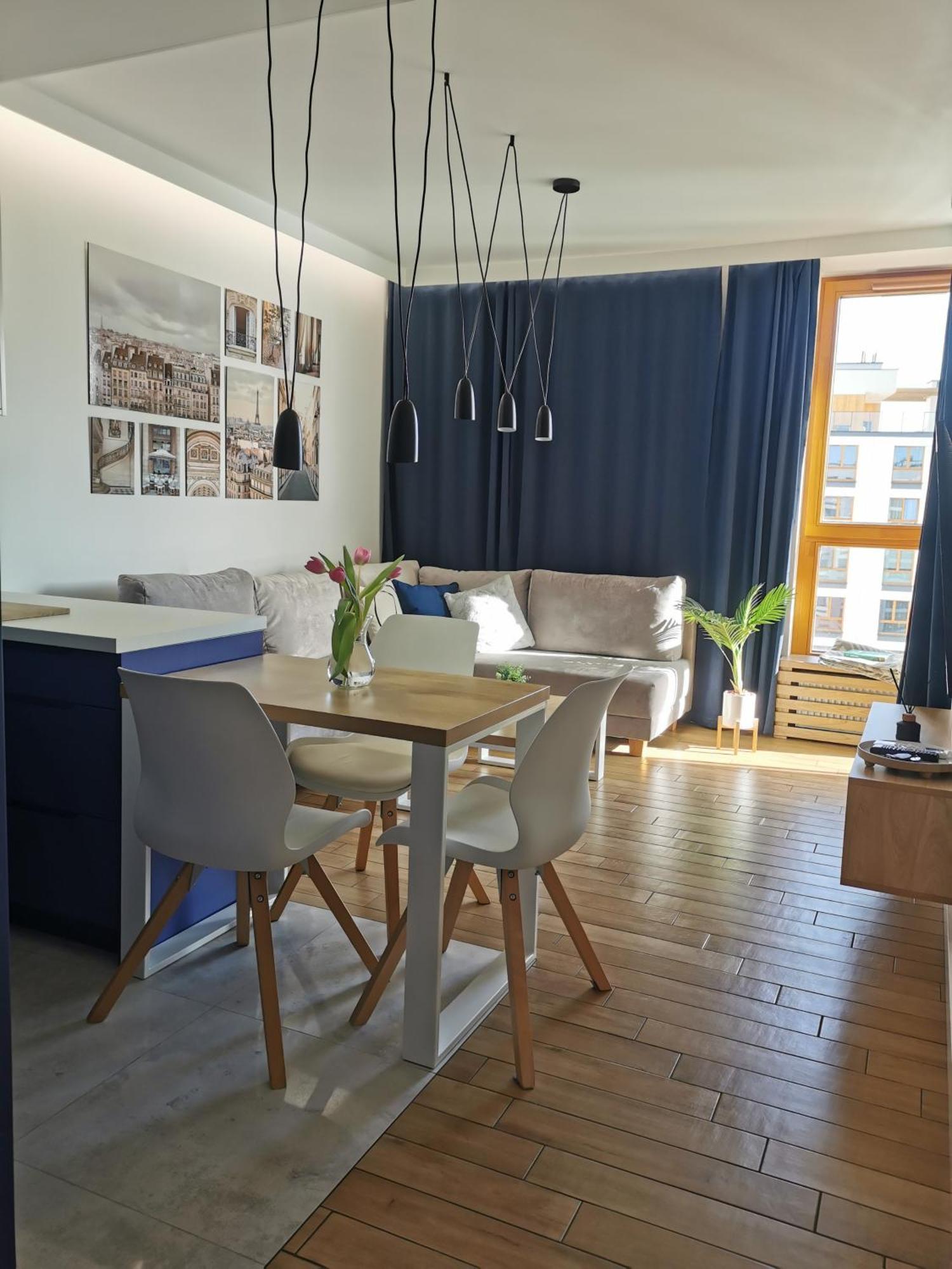 Wola Blue Modern Apartment Varsó Kültér fotó